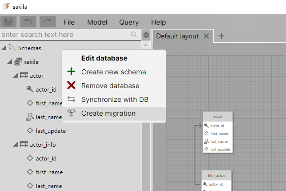 How to create migration