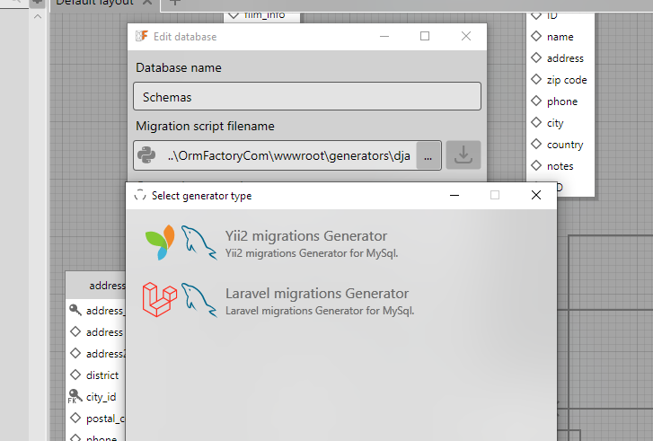 How to download migration generator